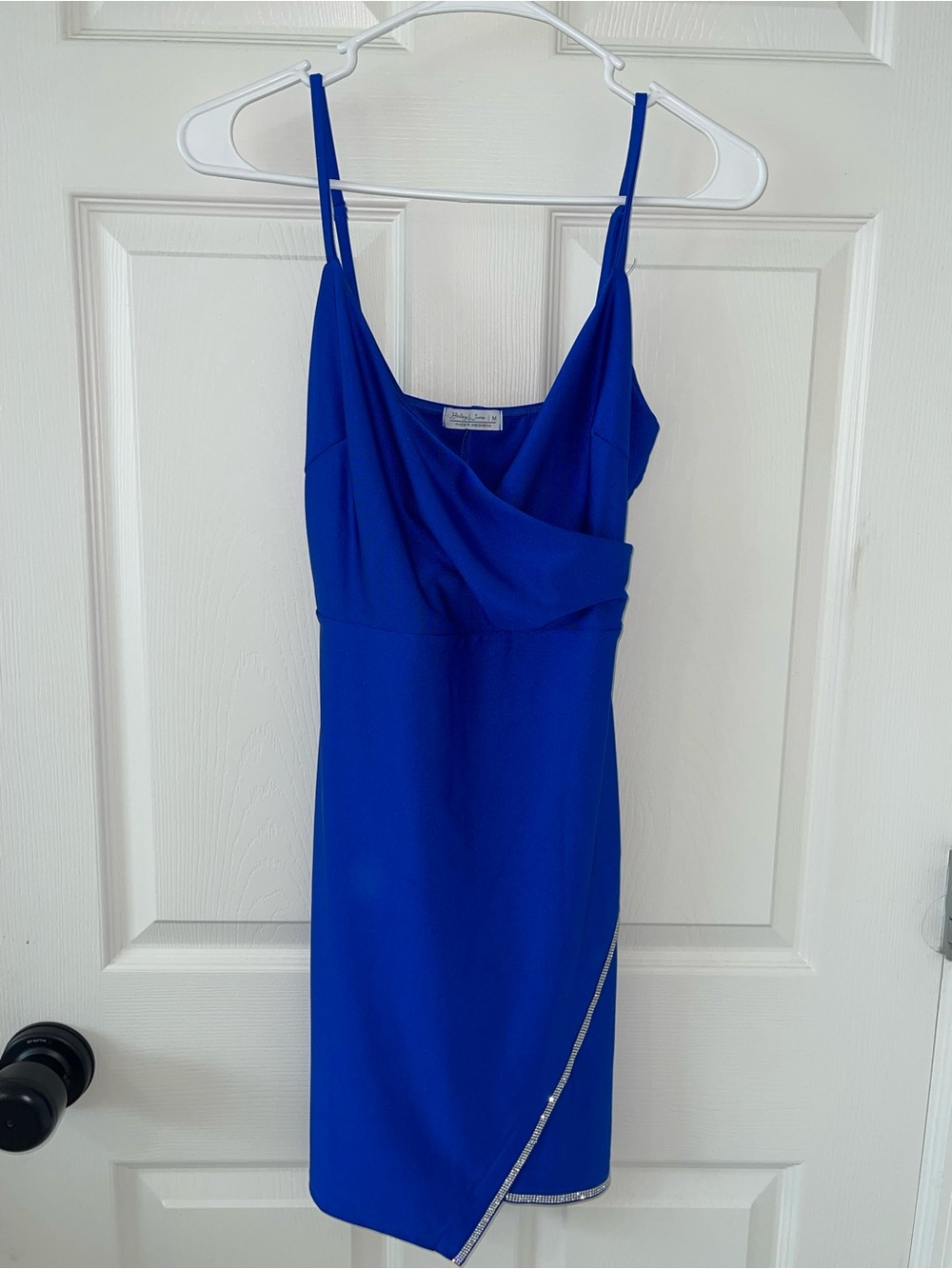 Elegant Royal Blue Spaghetti Strap Dress
